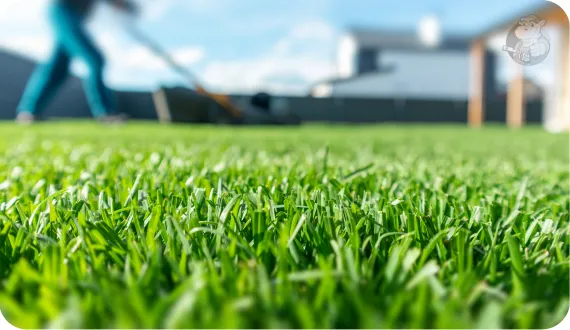 pierwsze koszenie trawy po wysiewie